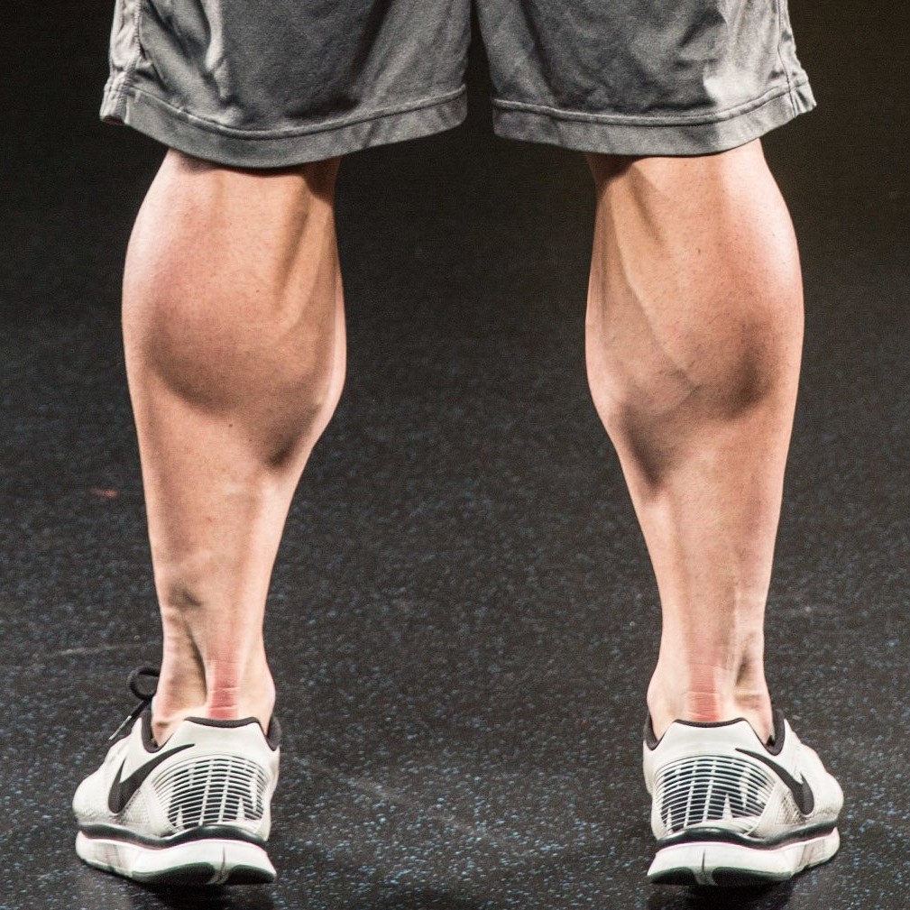 Bodybuilder calves