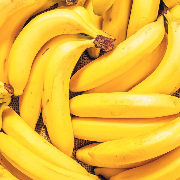 Pile of ripe bananas