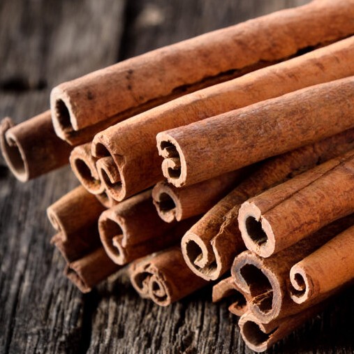 Stack of cinnamon sticks